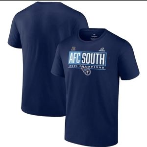 Tennessee Titans Fanatics NFL 2021 AFC South Champions T-Shirt Men's XL NWT